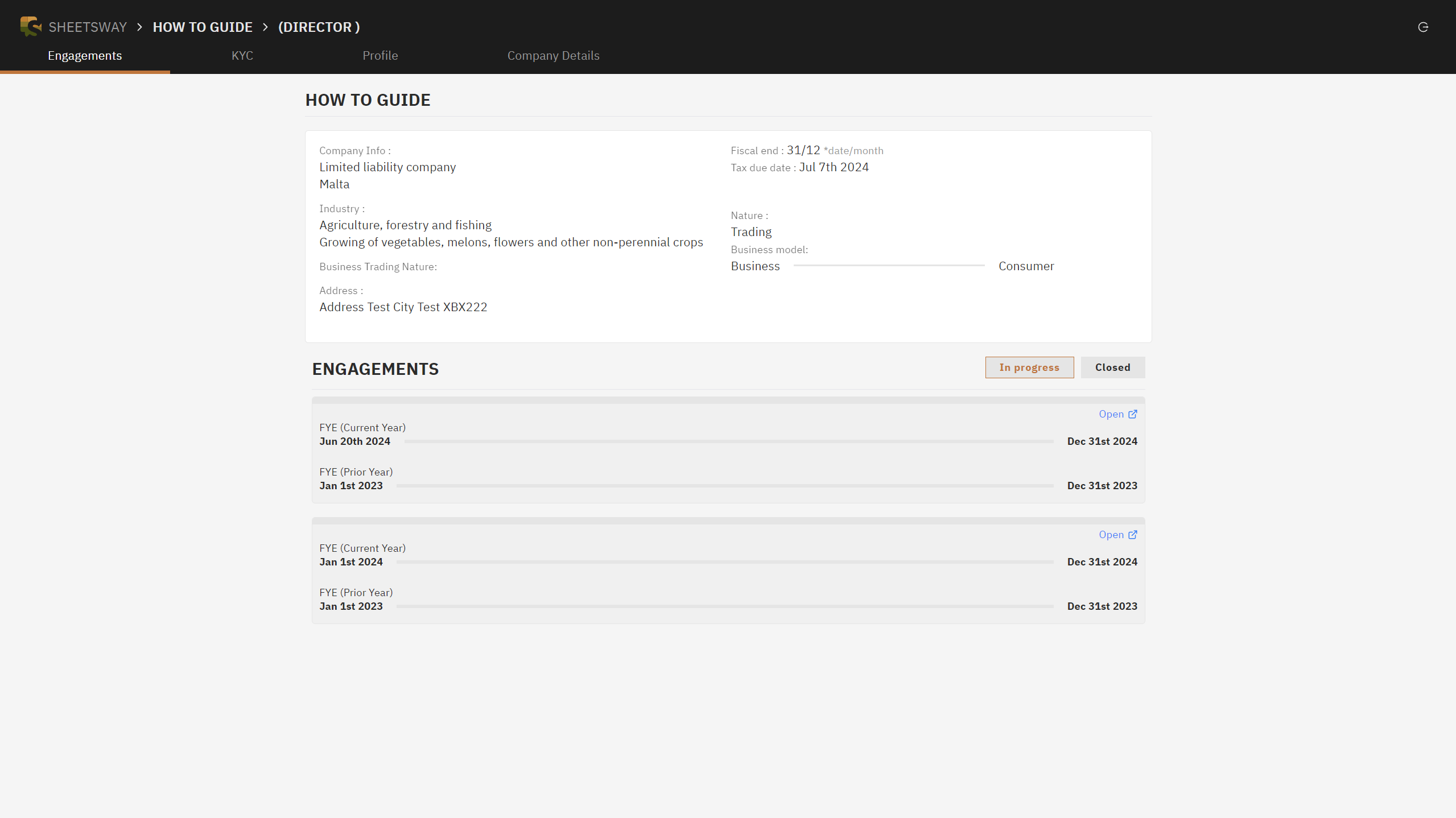 sheetsway client portal